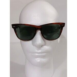 Vintage Ray Ban Sunglasses B&L Wayfarer L1725 OWAS Thick Tortoise